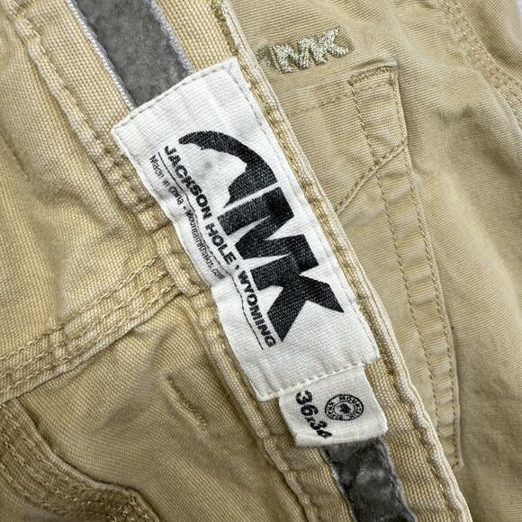 Mountain Khakis pants Men's 36x34 Fits 33x32 Tan Camber 107 Double Knee Outdoor - Picture 9 of 12